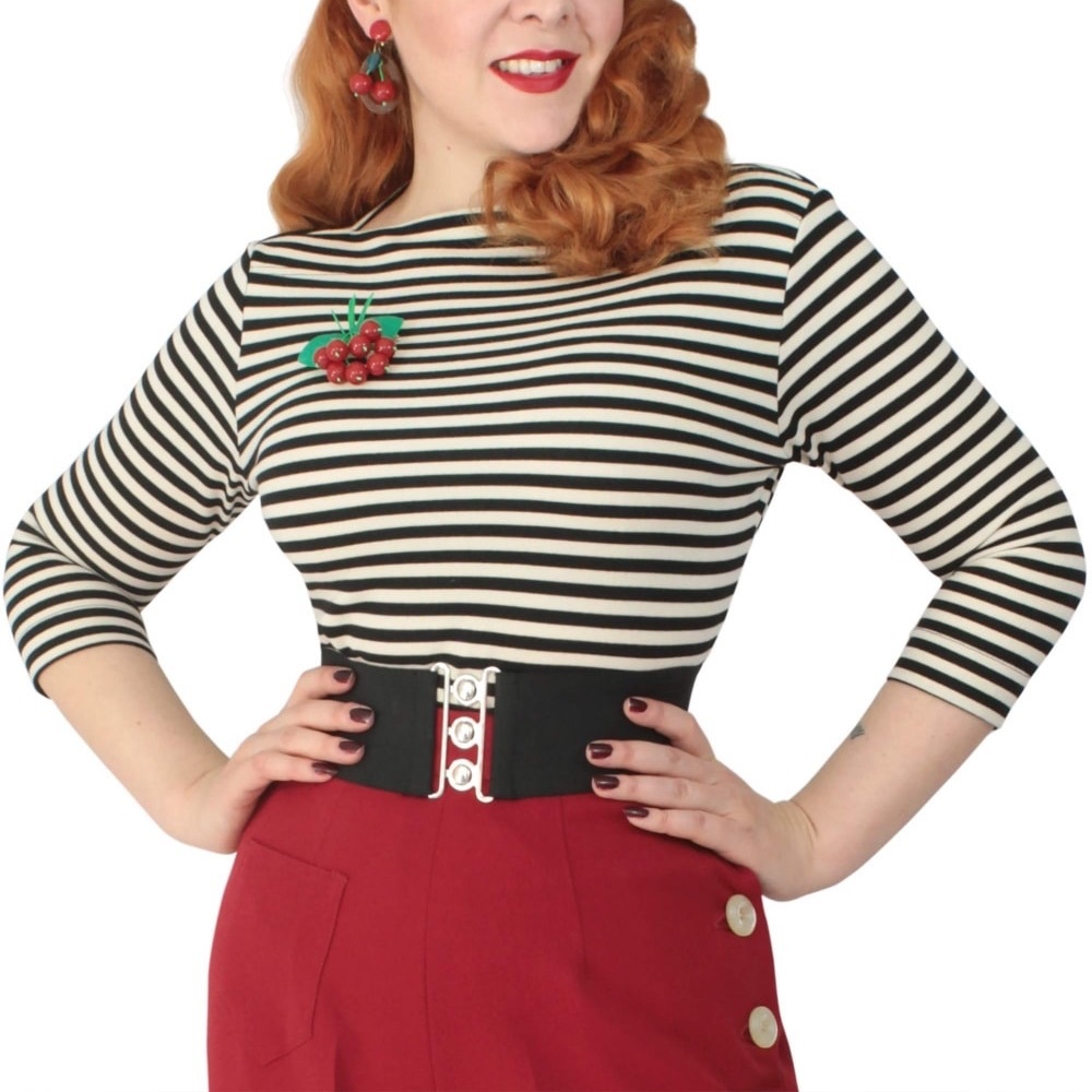 Vivian of Holloway slash neck top, Small